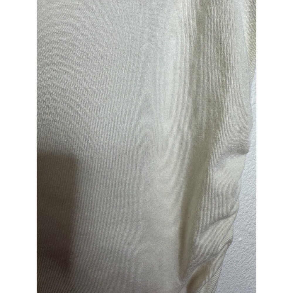 Madewell XS Ruched Mockneck Tank Top Vintage Ivory Slim Fit Sleeveless NWT - Picture 7 of 13